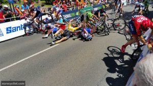 Tour Down Under Stage 4 Crash